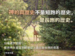 聖經金句 標桿直跑