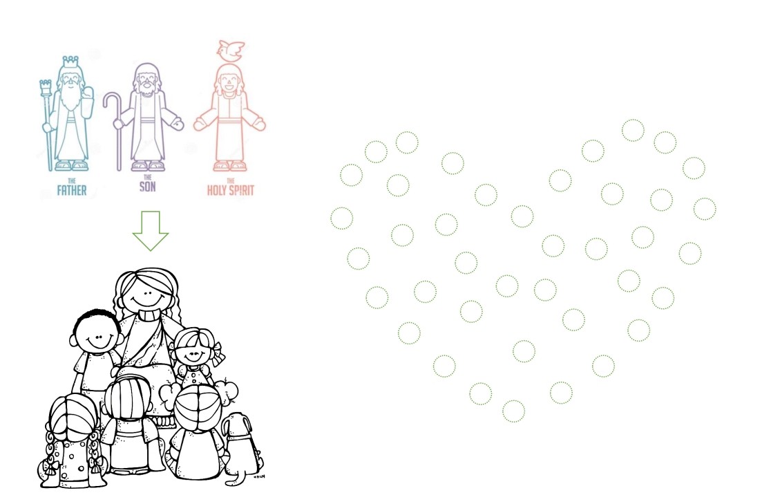 【主日學勞作下載】聖三位與耶穌的愛